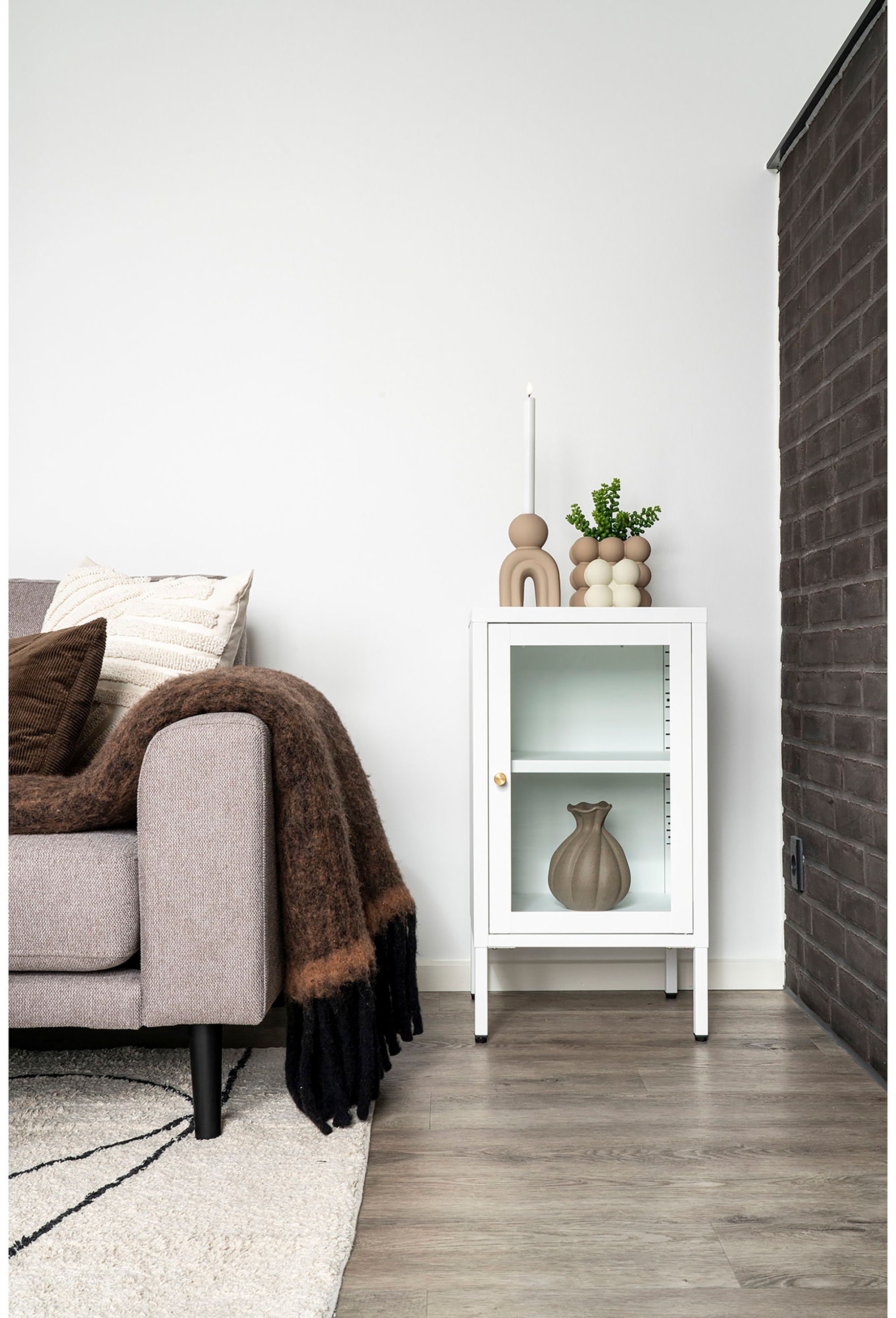 House Nordic Dalby kaappi 38x35x70 cm, valkoinen