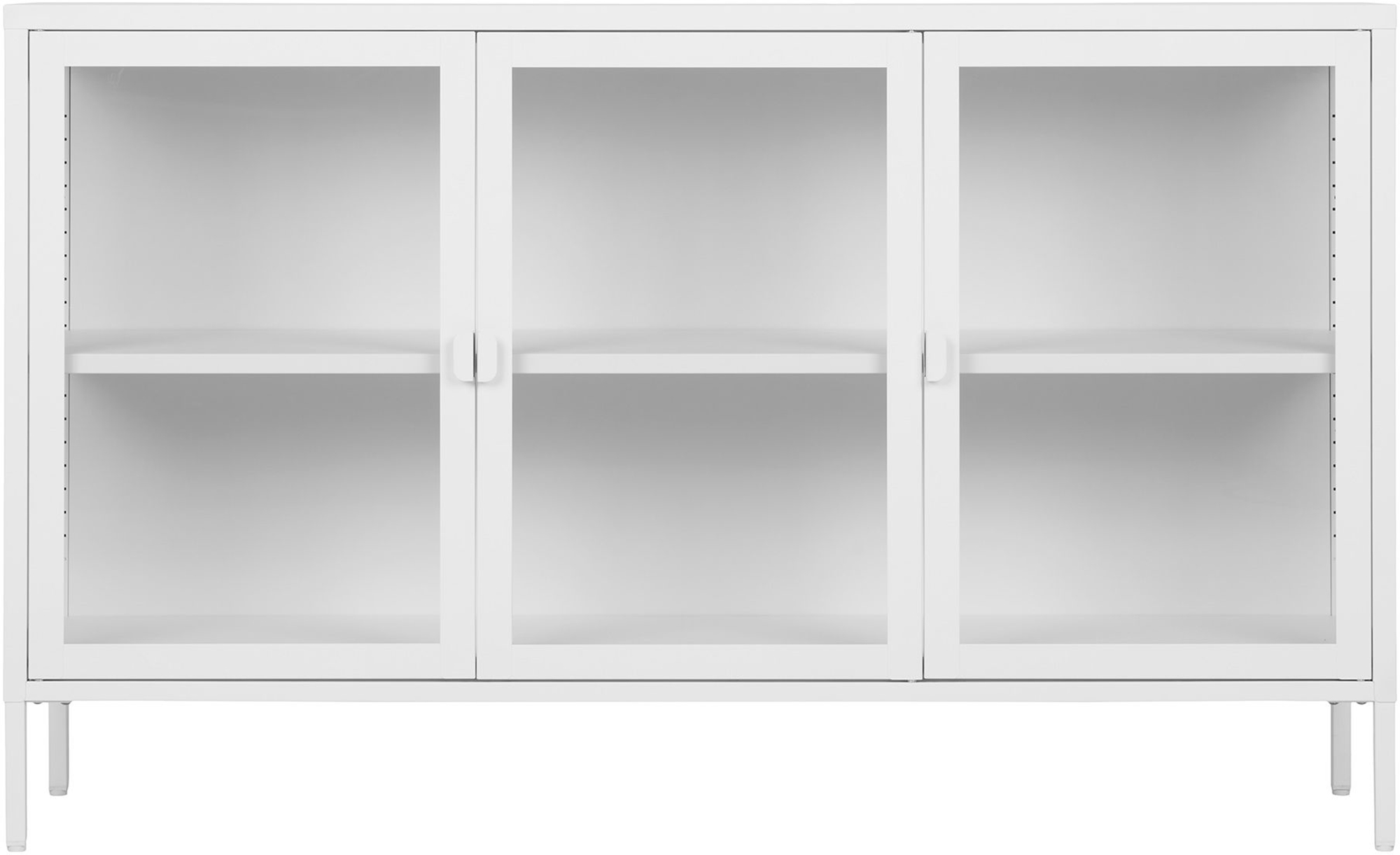 House Nordic Brisbane senkki 3-ovea 140x40x85 cm, valkoinen