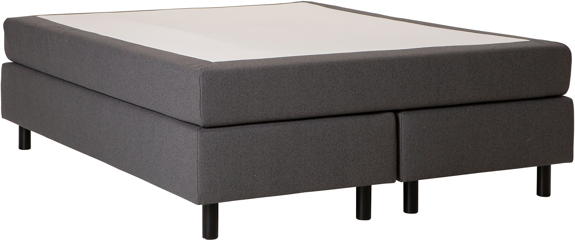 Unelle 300 jenkkisänky pocket 5-vyöh. hard 160x200cm, Fano 93 tummanharmaa, sis. jalat 60033mu