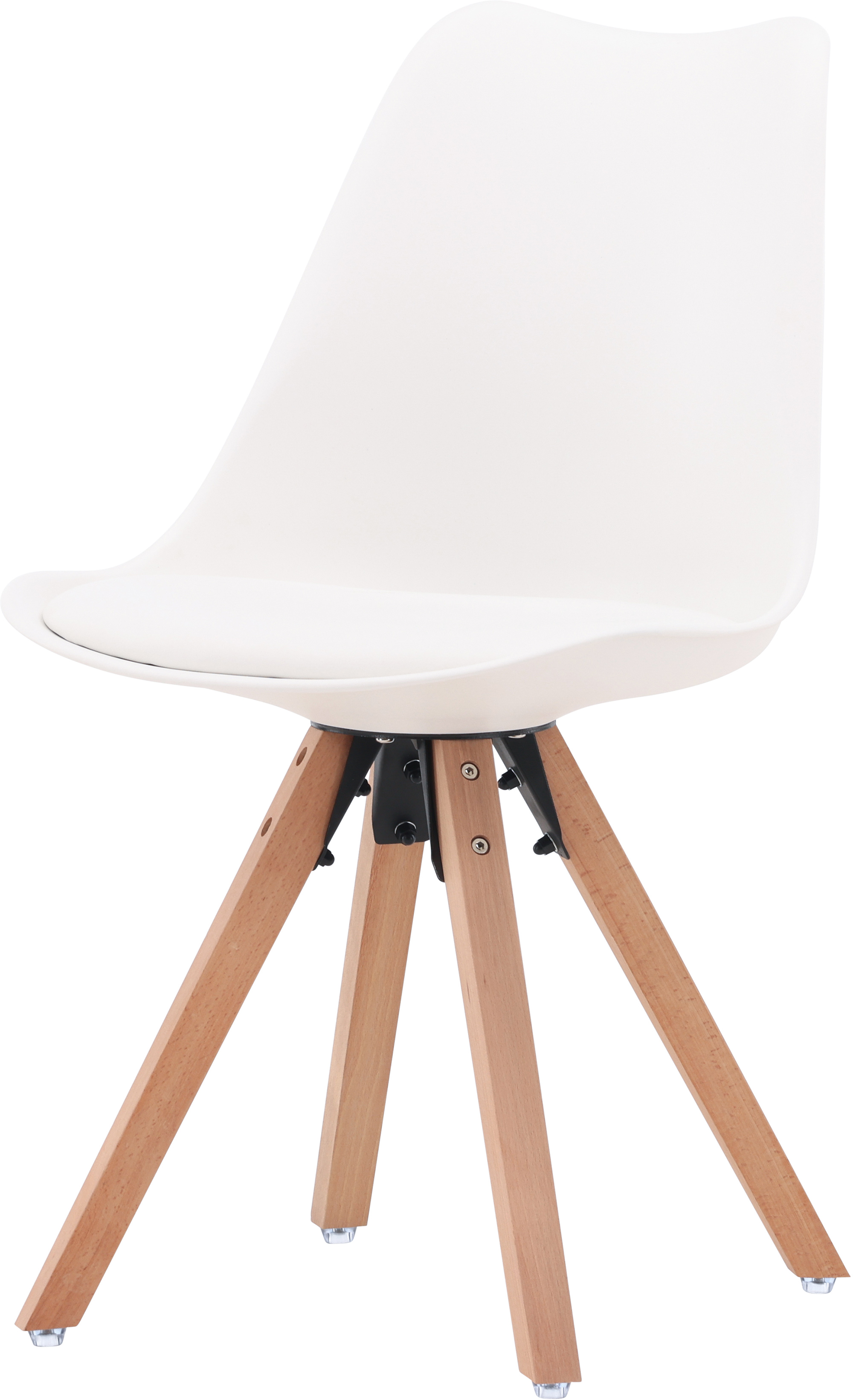 Zeno dining chair natural white