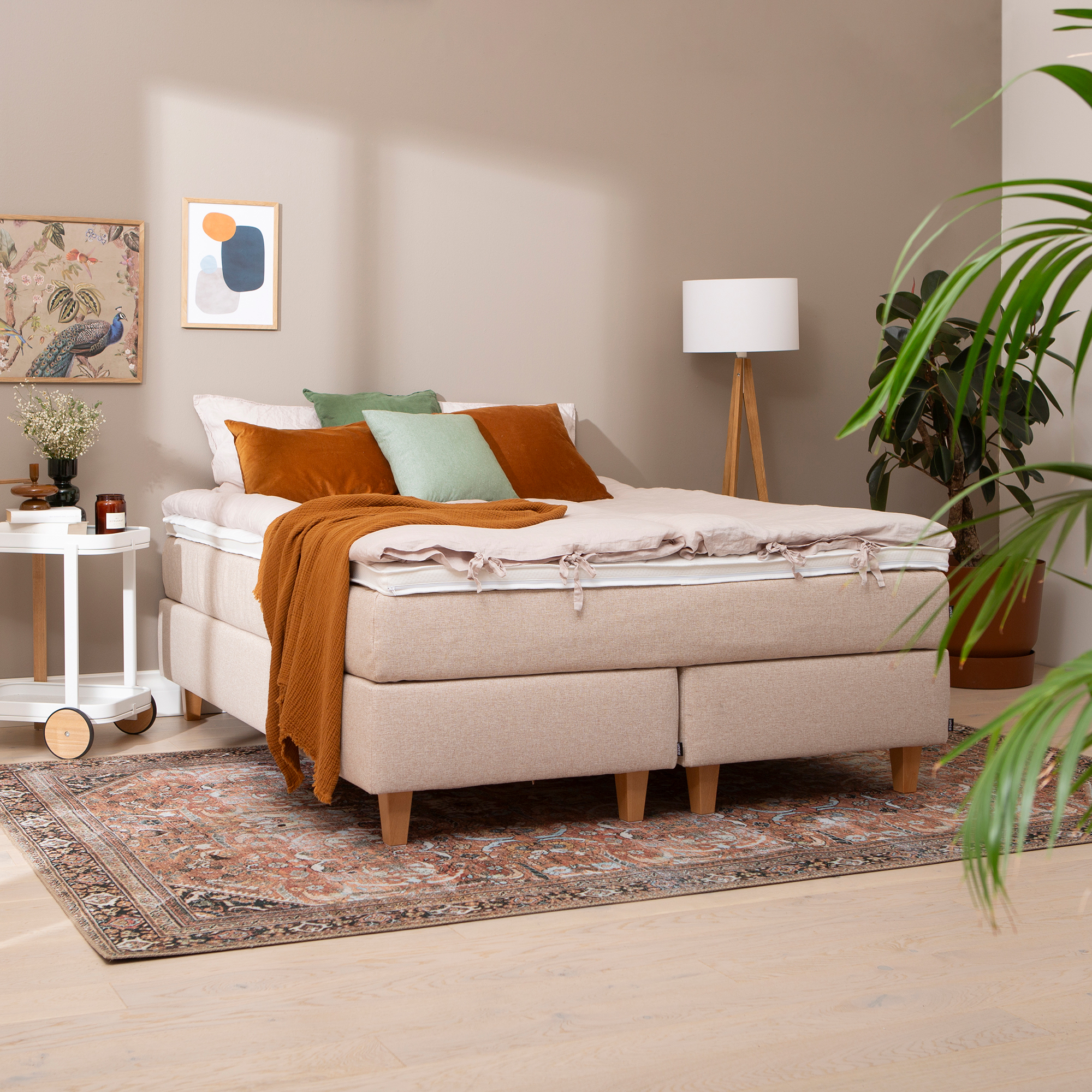 Aalto jenkkisänky 160x200 beige